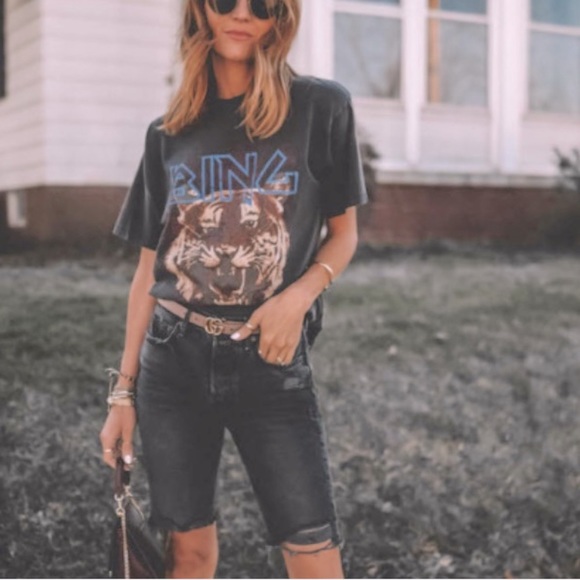 NWT Gap shorts black washed denim size 4/27” - Picture 3 of 10